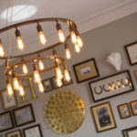 close up of a chandelier in the lounge at Mercure Bristol North The Grange Hotel