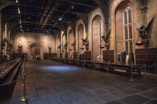 The Great Hall at Harry Potter World in Watford